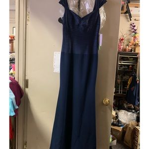 JS Collections floor length, fully lined mother of the bride gown